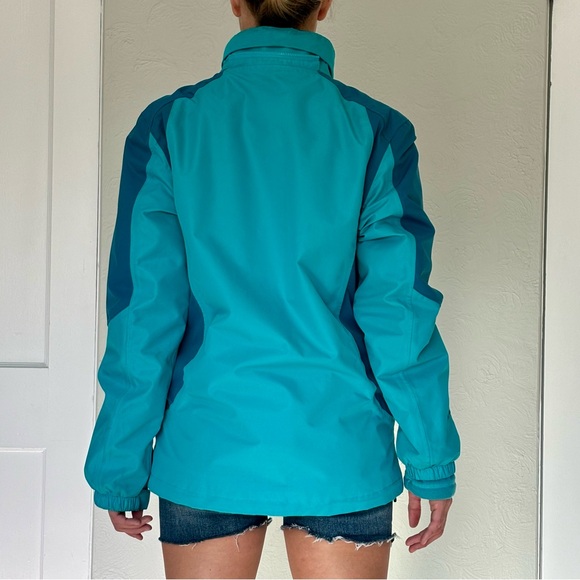 Blue ski jacket with removable, waterproof shell and fleece liner - Picture 2 of 13